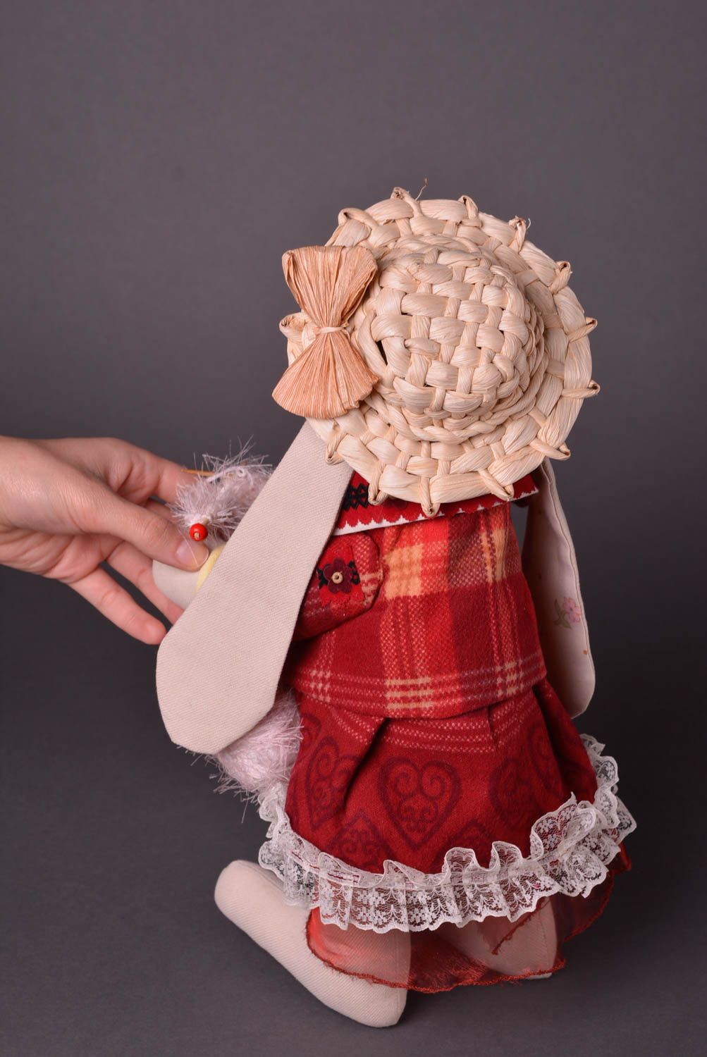 Peluche original hecho a mano muñeco de tela cosido juguete para niños foto 3