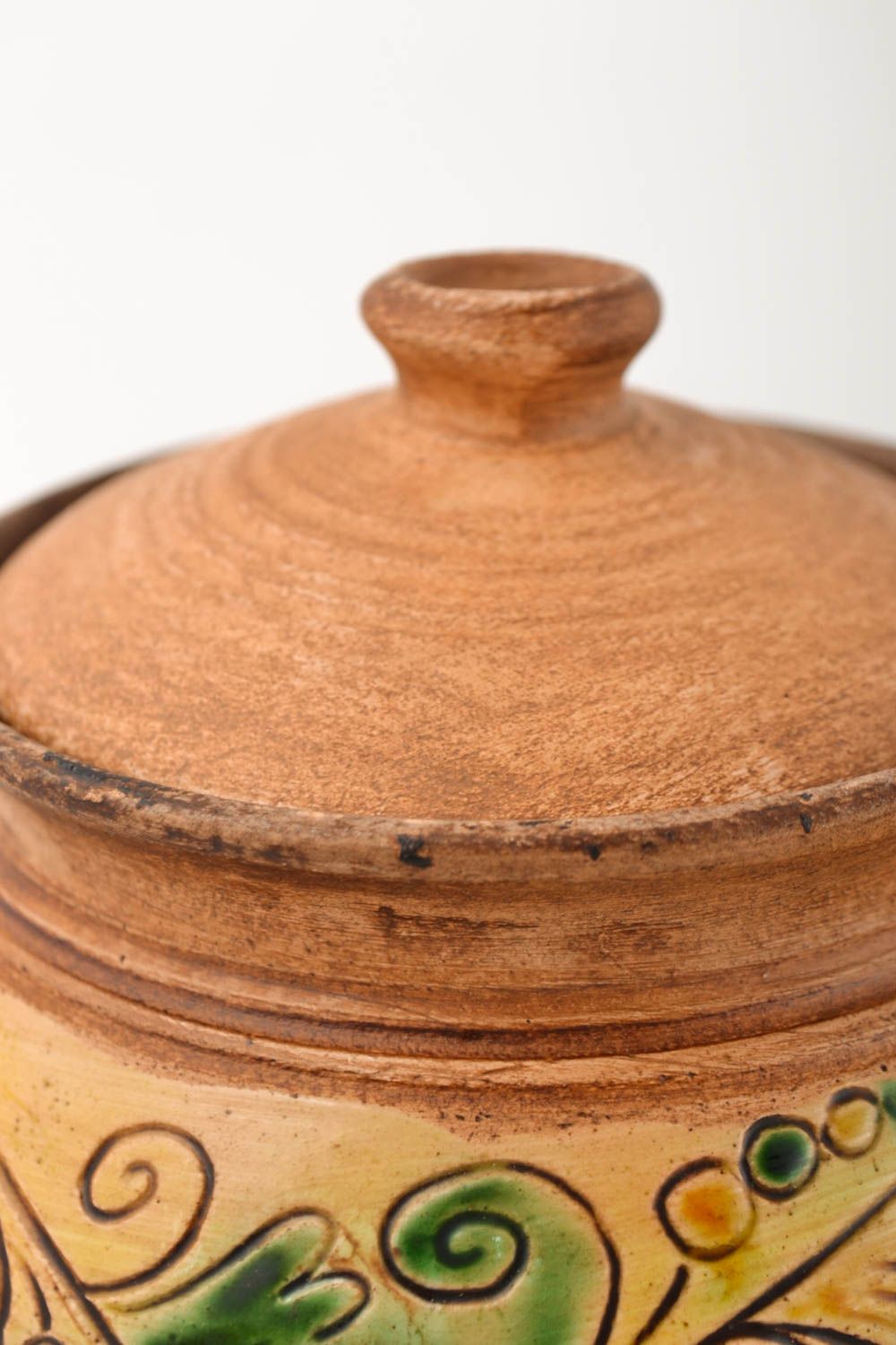Handmade tableware pot for baking eco friendly tableware ceramic dish clay plate photo 3