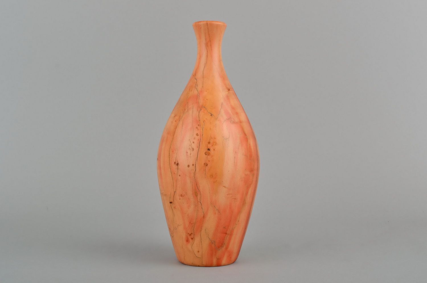 Vaso decorativo de madeira de bordo branco foto 3