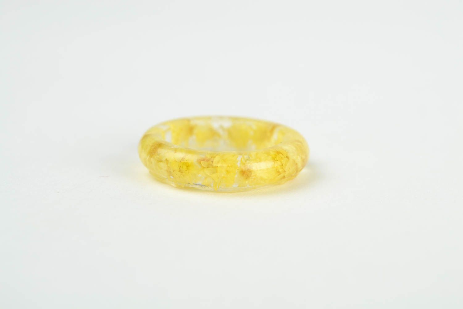 Перстень ручной работы кольцо с цветами модное кольцо желтое красивое стильное фото 4