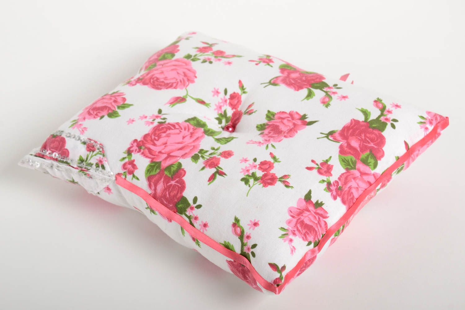 Подушка на диван хэнд мэйд декоративная подушка розовая диванная подушка фото 4