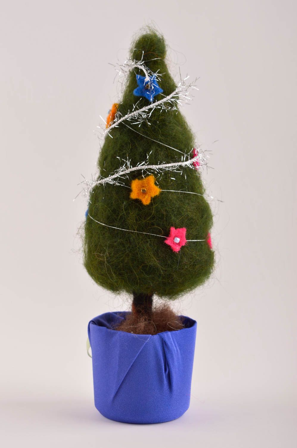 Handmade Dekoration Weihnachten Weihnachts Baum  Deko Tannenbaum grün klein foto 3