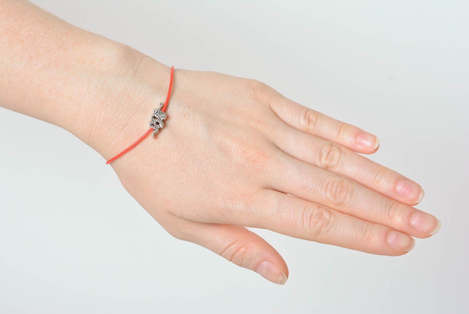Schnur Armband handmade Damen Schmuck Geschenk für Frauen in Rot modisch foto 3