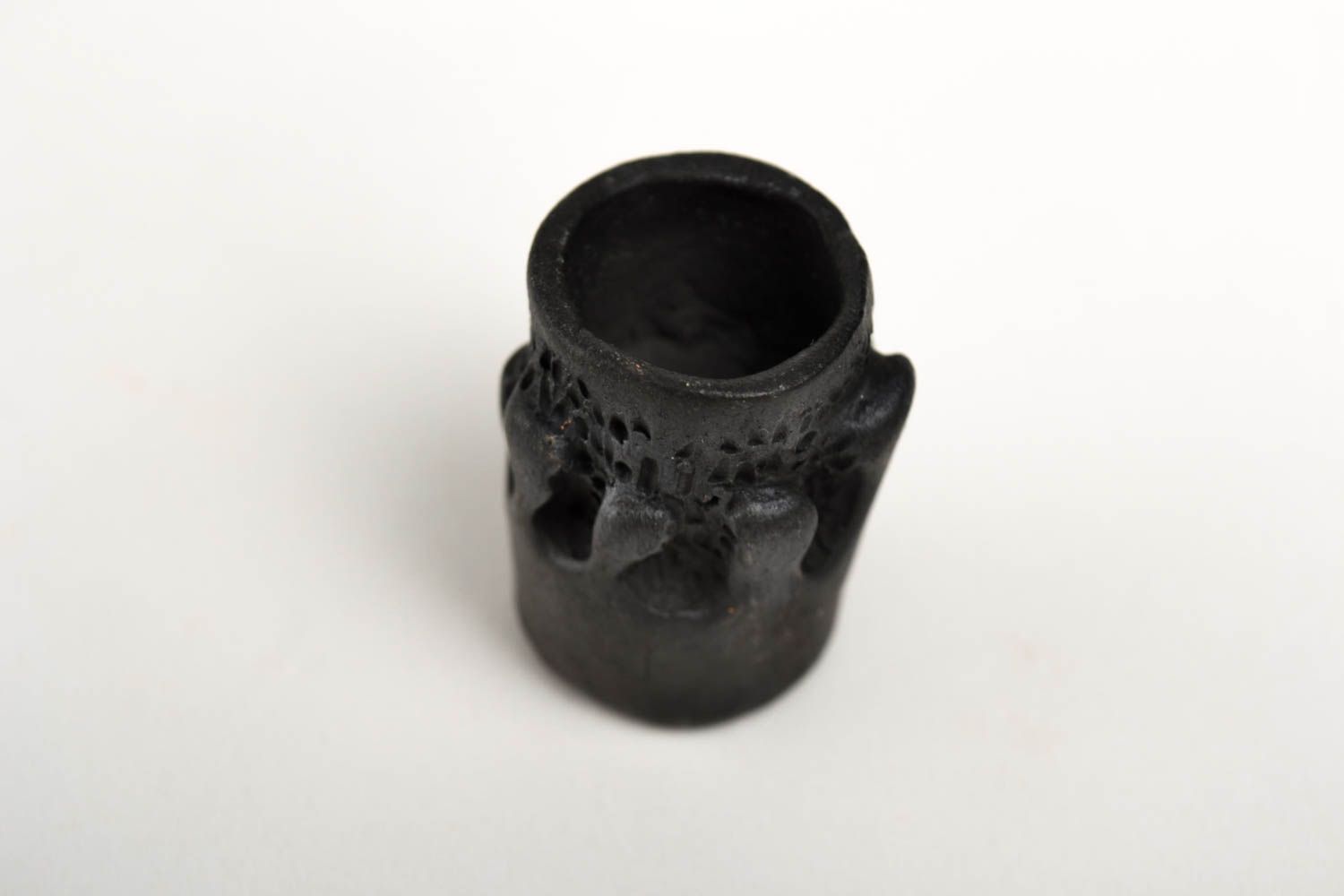 Rauch Zubehör handgemachte Keramik Geschenk für Männer Shisha Tabakkopf schwarz foto 3