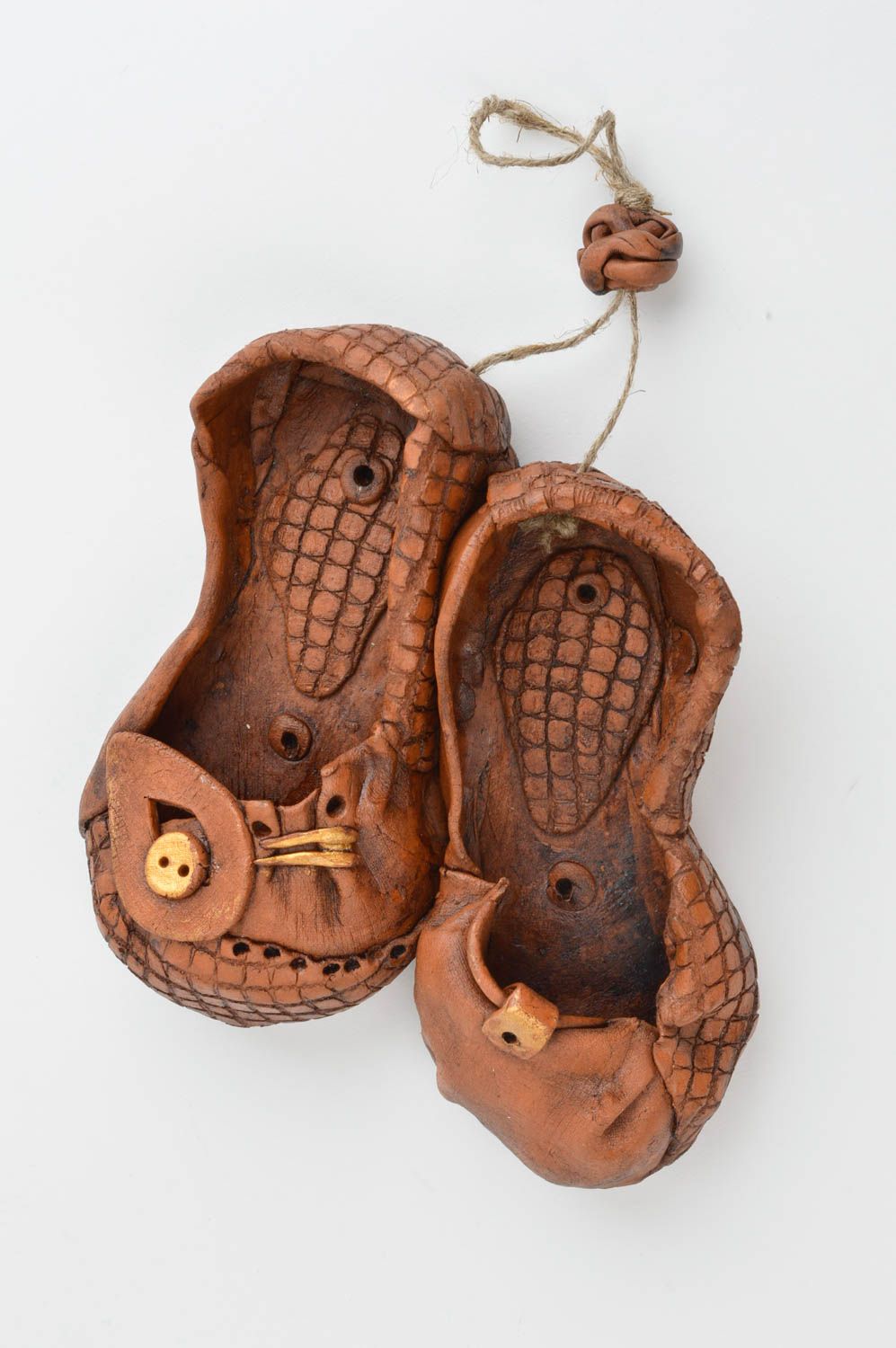 Deko Anhänger Handgemachte Keramik Wand Dekor originelle Geschenke Schuhe foto 3