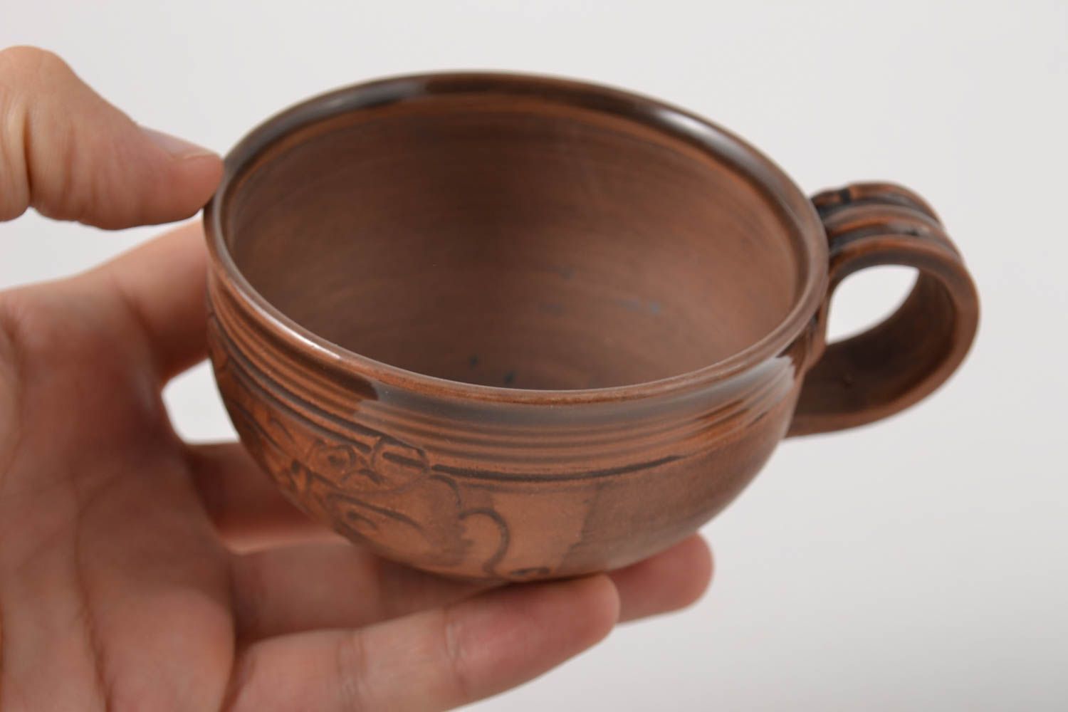 Keramik Geschirr Tee Tasse Küchen Zubehör Handarbeit grell originelles Geschenk foto 2