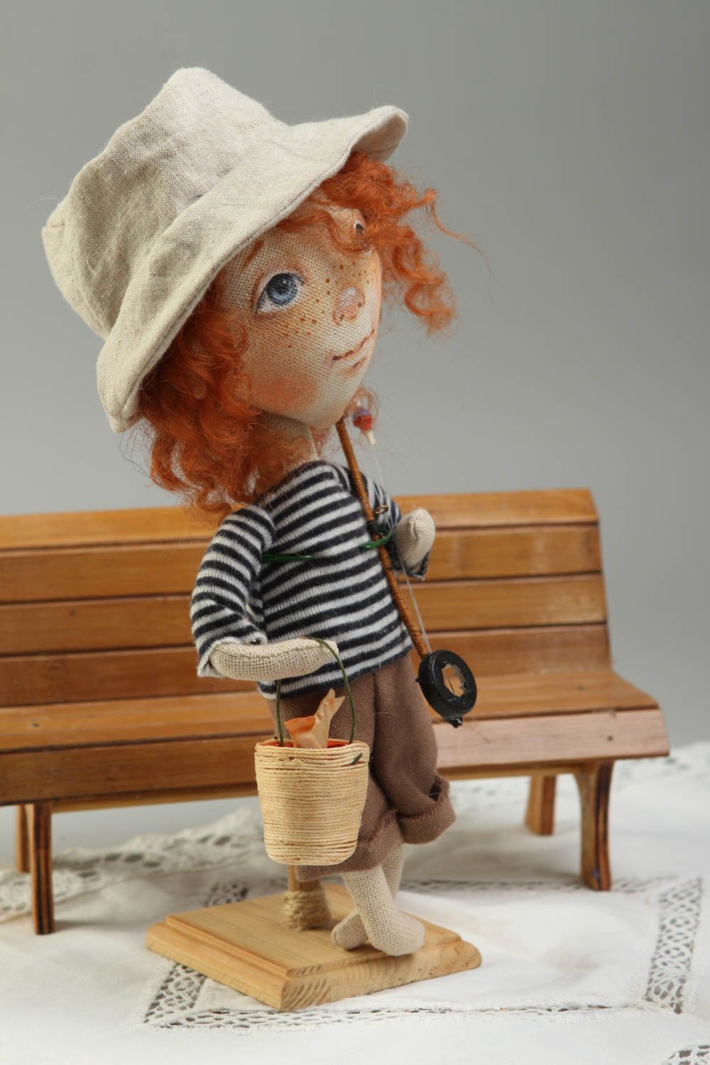 Puppe aus Stoff handmade Haus Dekoration Designer Puppe Geschenk für Mädchen foto 1