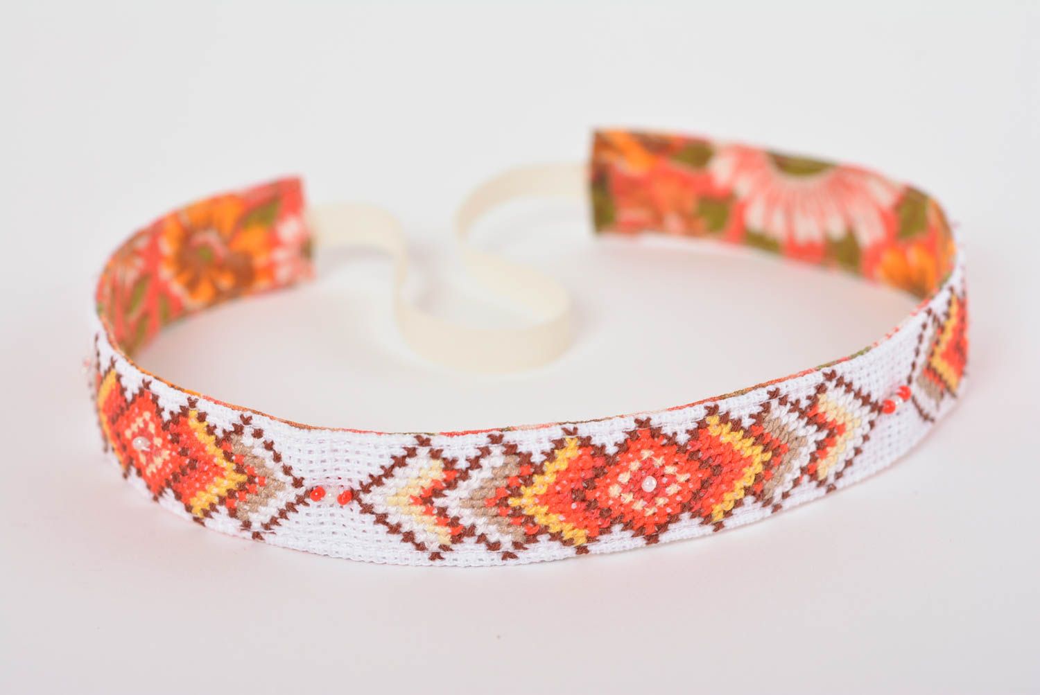 Fashion headband handmade hair band embroidered accessory for women nice gift photo 4