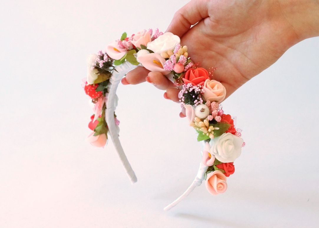Grinalda floral feito à mão Mistura de Verão foto 1