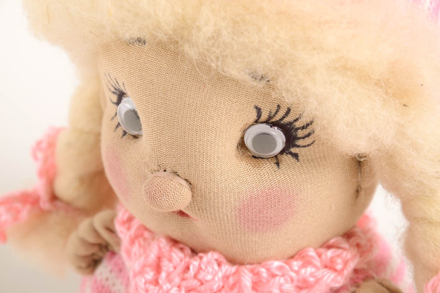 Авторская кукла пупс игрушка ручной работы трогательная дизайнерская кукла фото 5