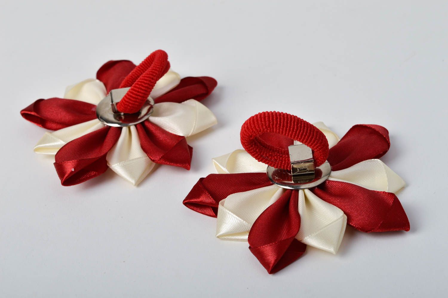 Satin ribbon scrunchies handmade scrunchies children scrunchies hair ornaments photo 5