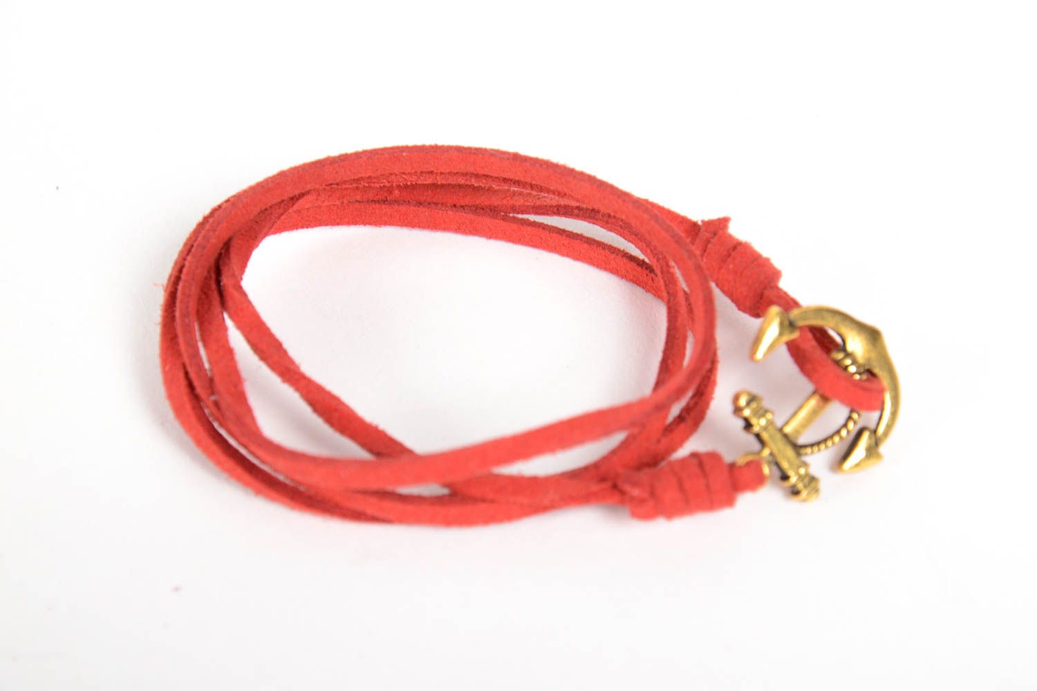 Beautiful handmade suede cord bracelet cool jewelry fashion accessories photo 2