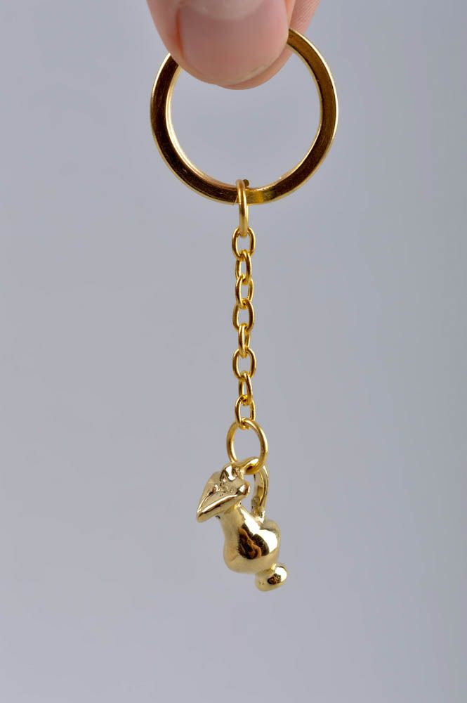 Beautiful brass keychain handmade designer keychain metal accessories photo 5