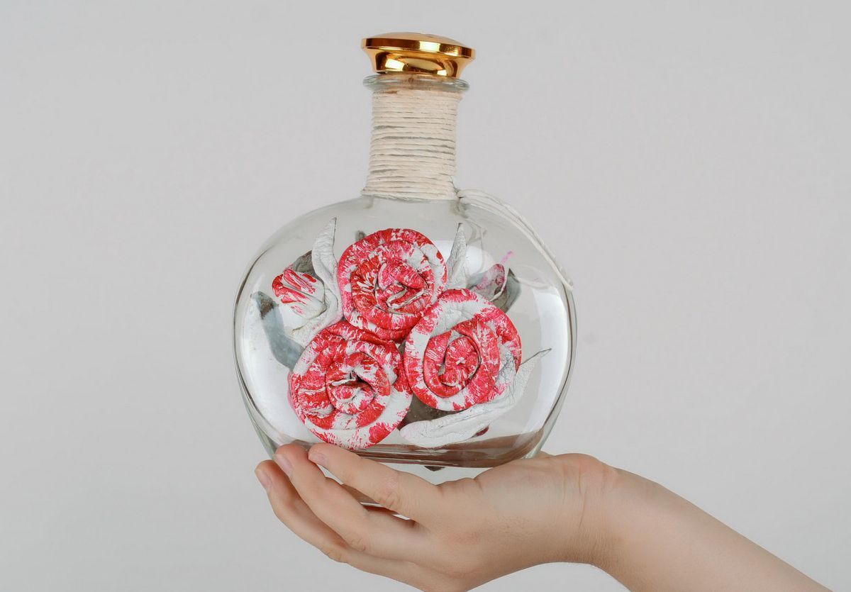 Botella decorativa Rosas foto 1