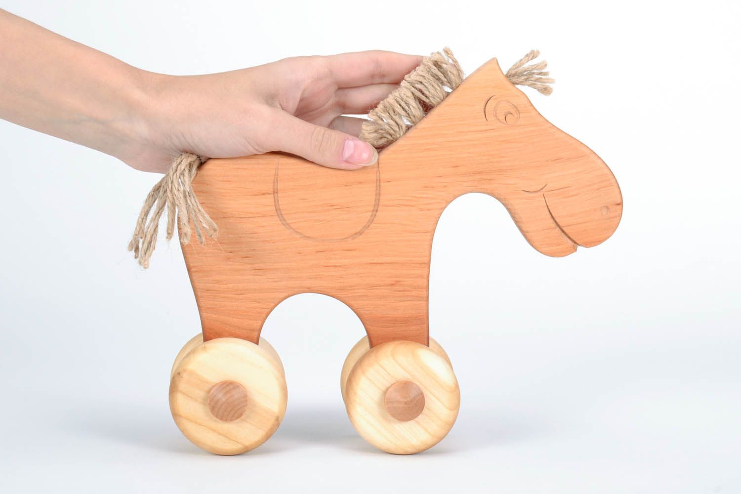 Small wooden horse photo 5