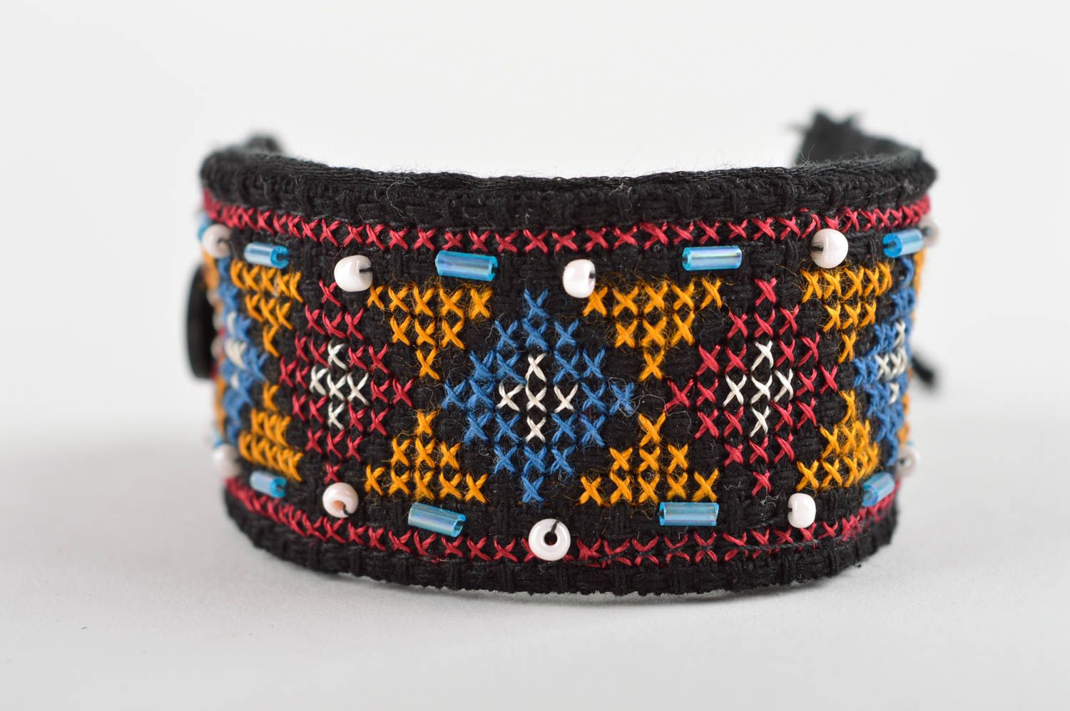 Handmade bracelet ethnic embroidery fabric bracelets women accessories photo 5