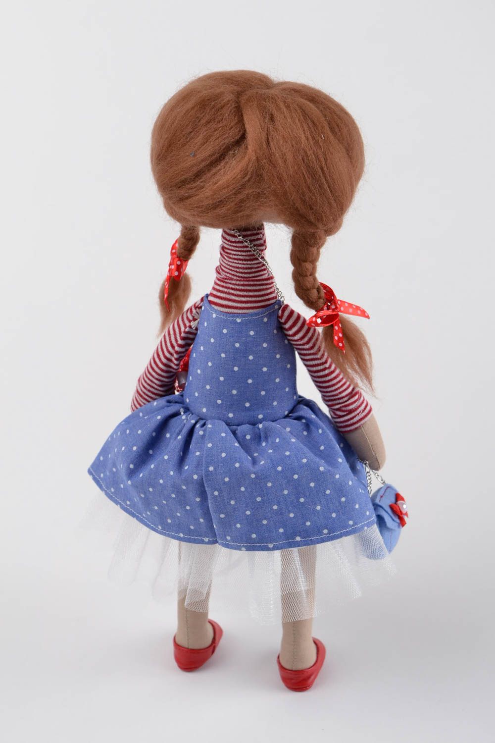 Muñeca artesanal de tejido de algodón para decorar la casa regalo para niñas foto 5
