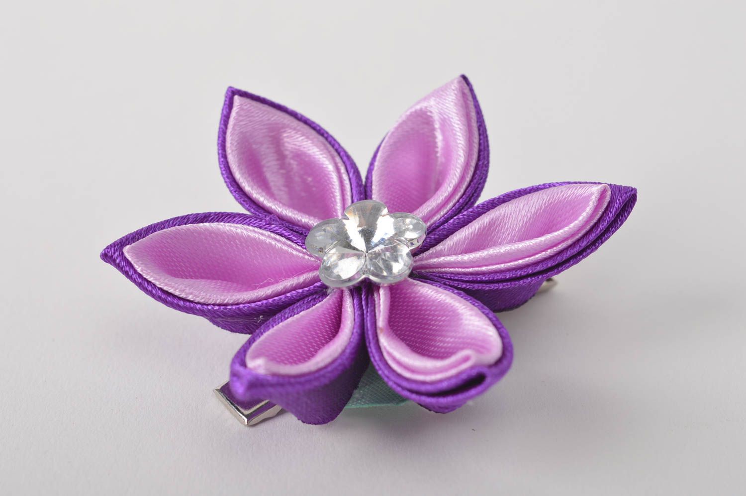 Handmade hair accessories hair clip kanzashi flower designer jewelry cool gifts photo 2
