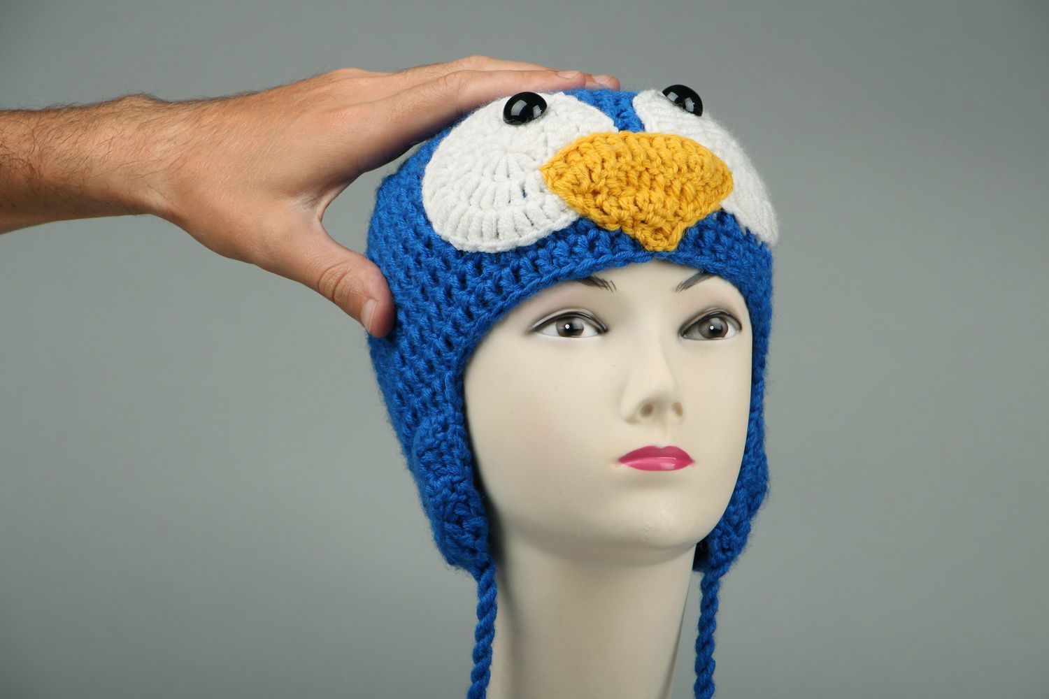 Knitted hat Penguin photo 1