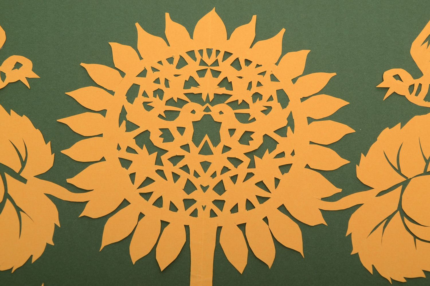 Paper cut out picture vitinanka on green background Tree of Life photo 4