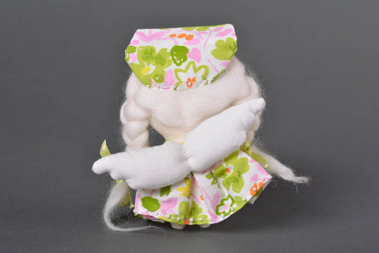 Handmade Kleinkinder Spielzeug Geschenk für Kinder Haus Deko Puppe schön grell foto 3
