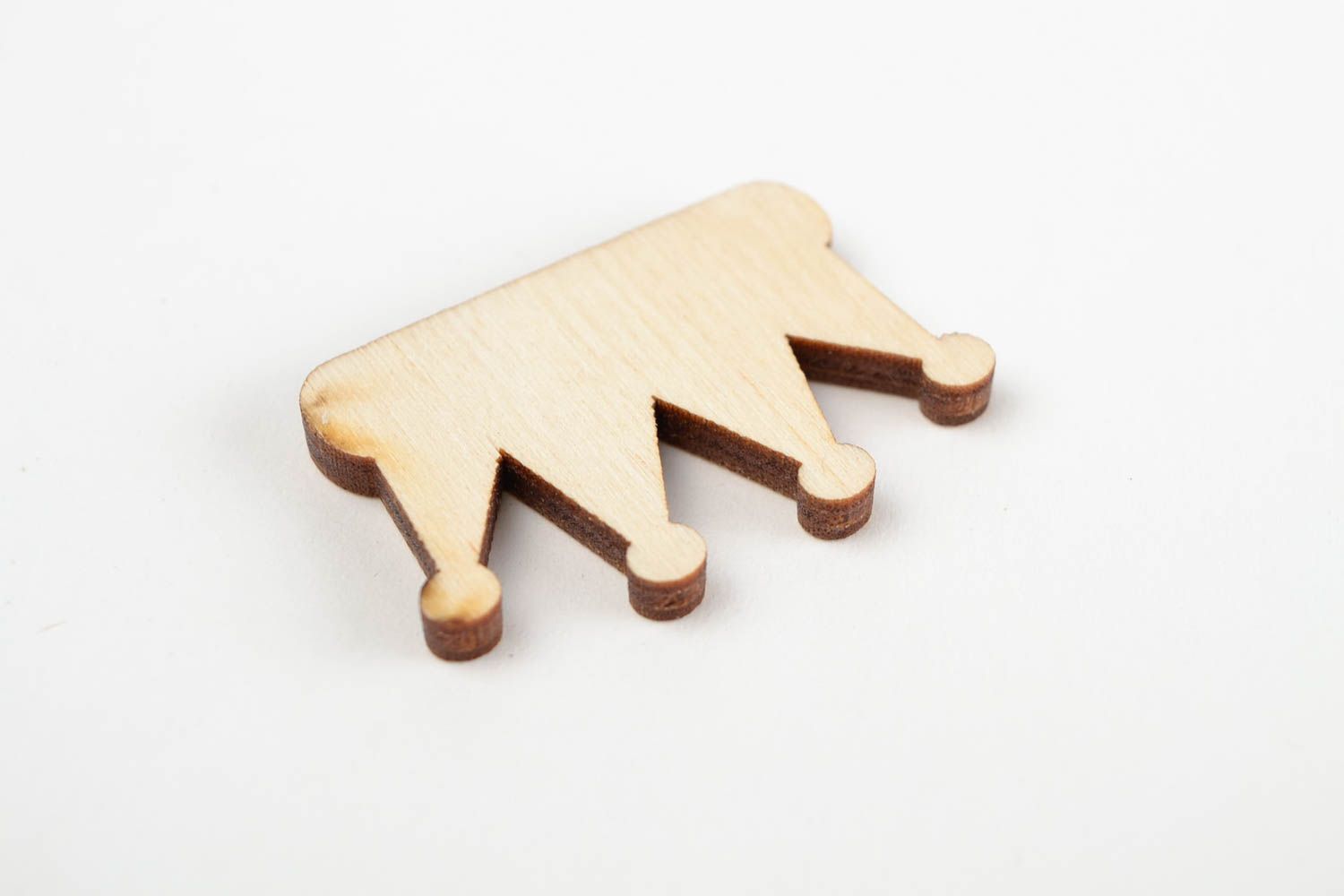 Handgemachte Figur zum Bemalen Holz Rohlinge Miniatur Figur krone grell toll foto 3