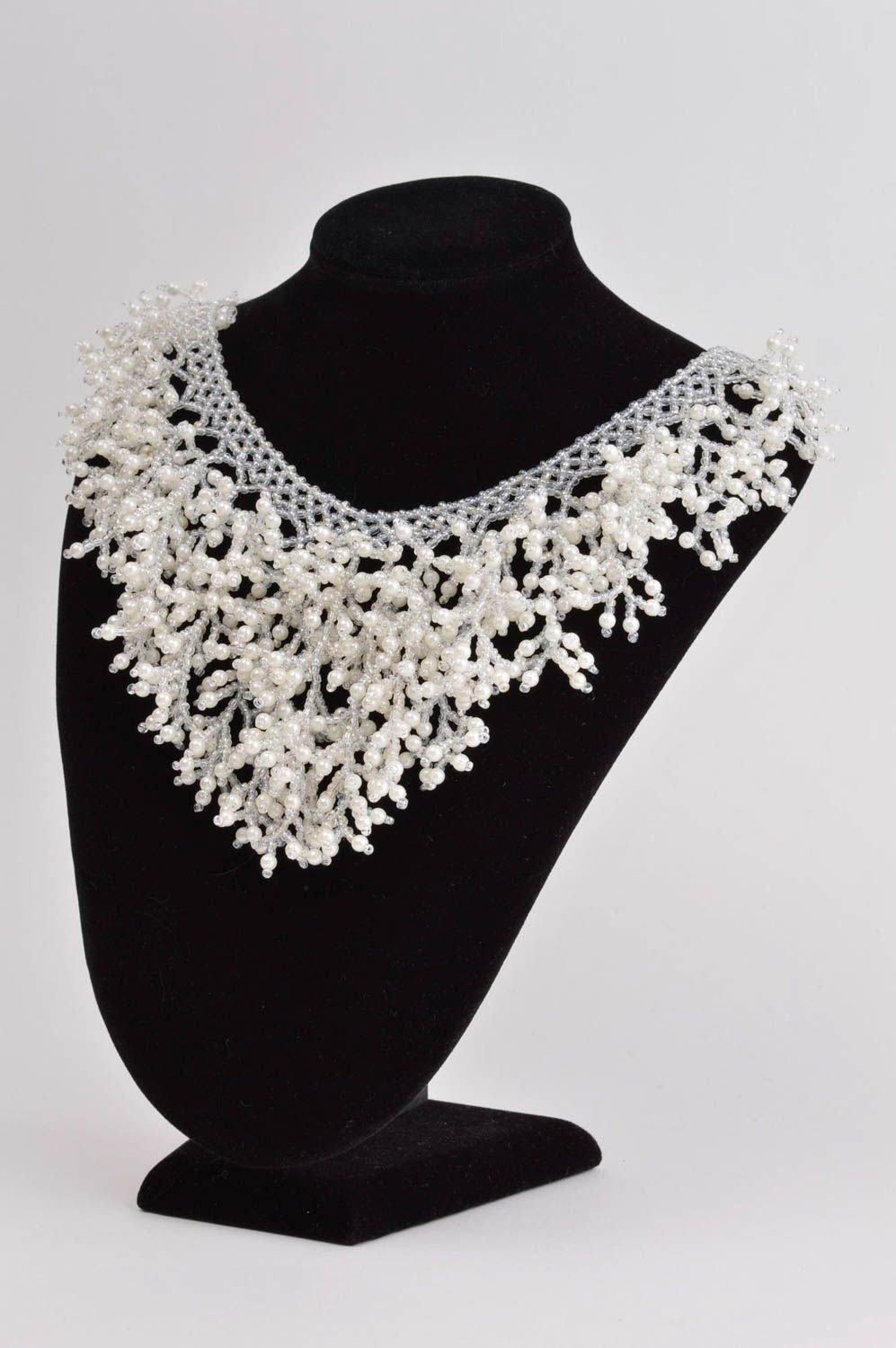 Delicate necklace stylish bijouterie seed bead necklace fashion necklace photo 1