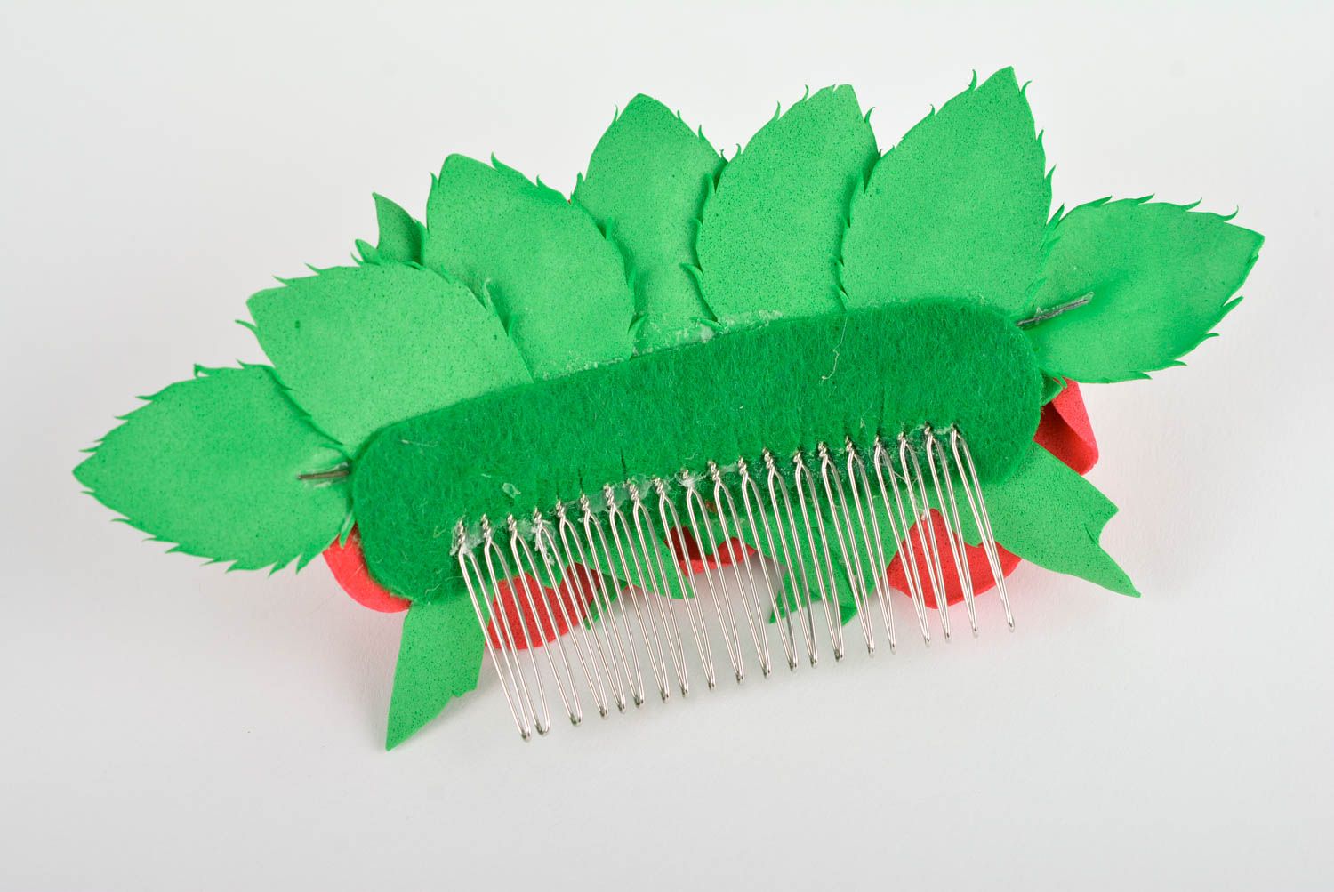 Handmade hair ornament stylish hair accessories for women ribbon hair comb photo 4