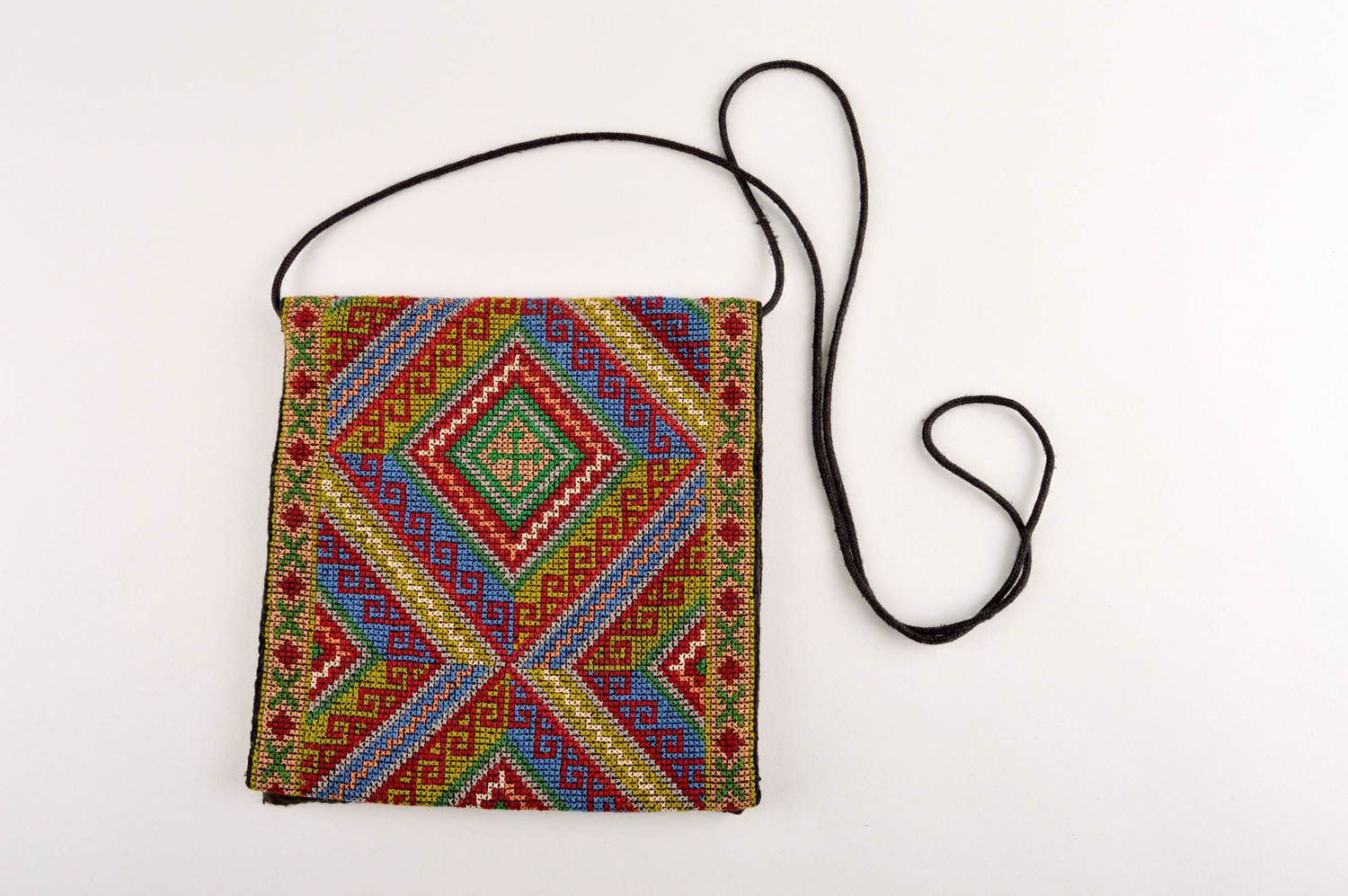 Bolso de tela artesanal moderno y estiloso accesorio para mujer regalo original foto 3