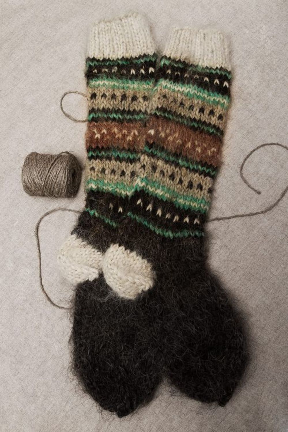 Calzini di lana per bambini fatti a mano Calzini morbidi di lana per bambini 
 foto 1