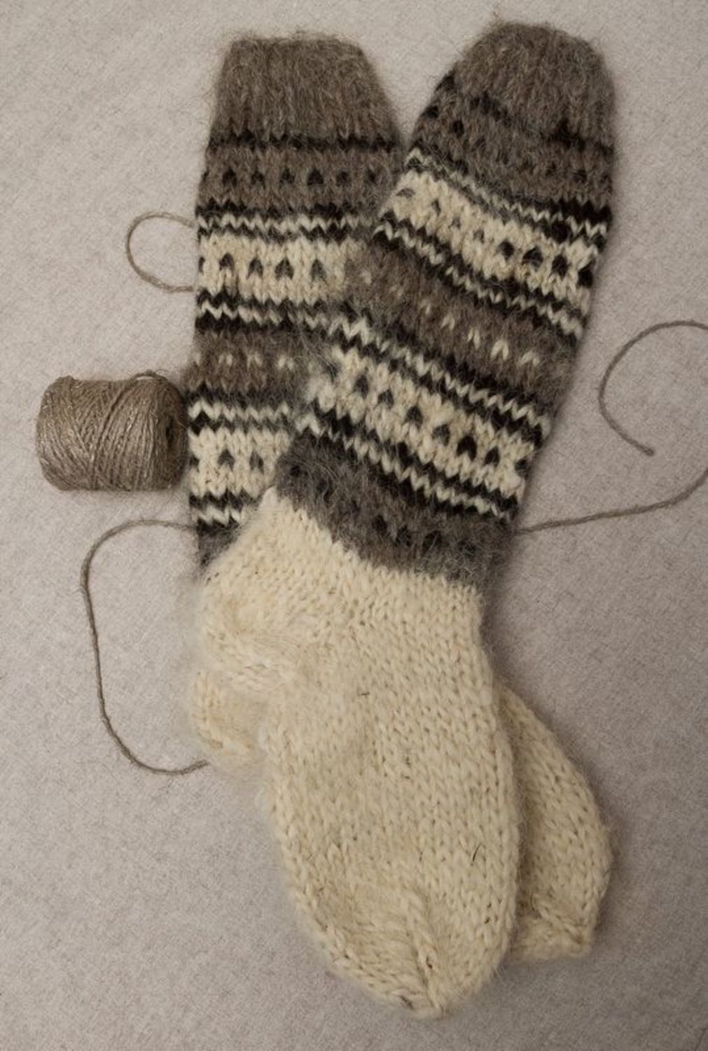 Chaussettes longues en laine photo 1