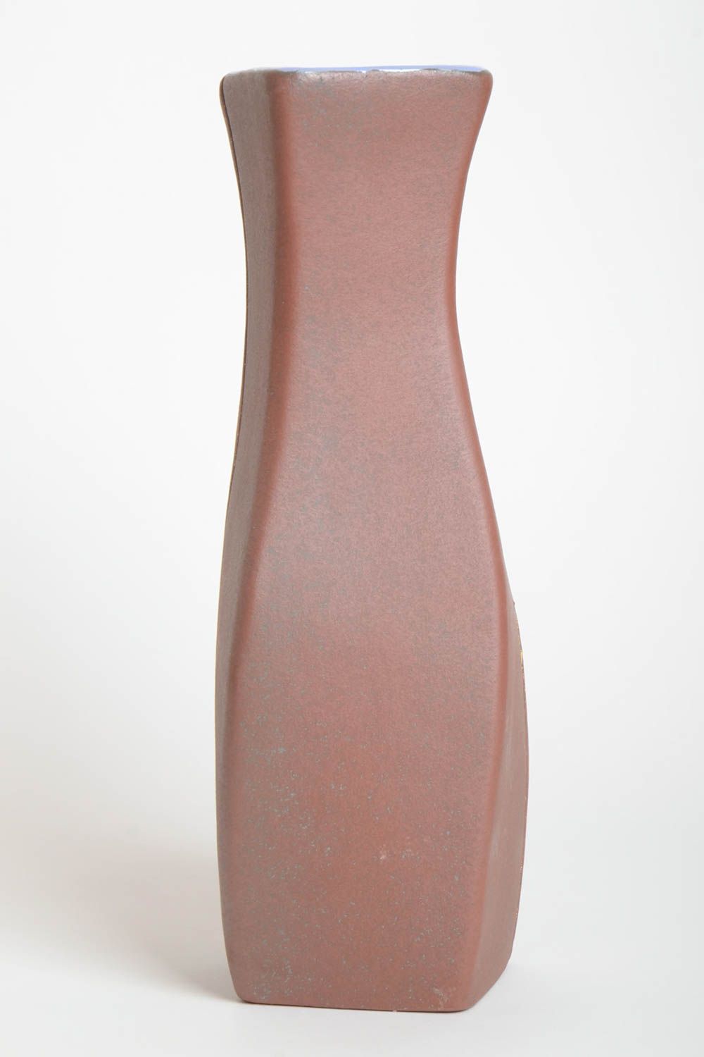 Vaso in semi-porcellana fatto a mano vaso in ceramica dipinto con pigmenti foto 4