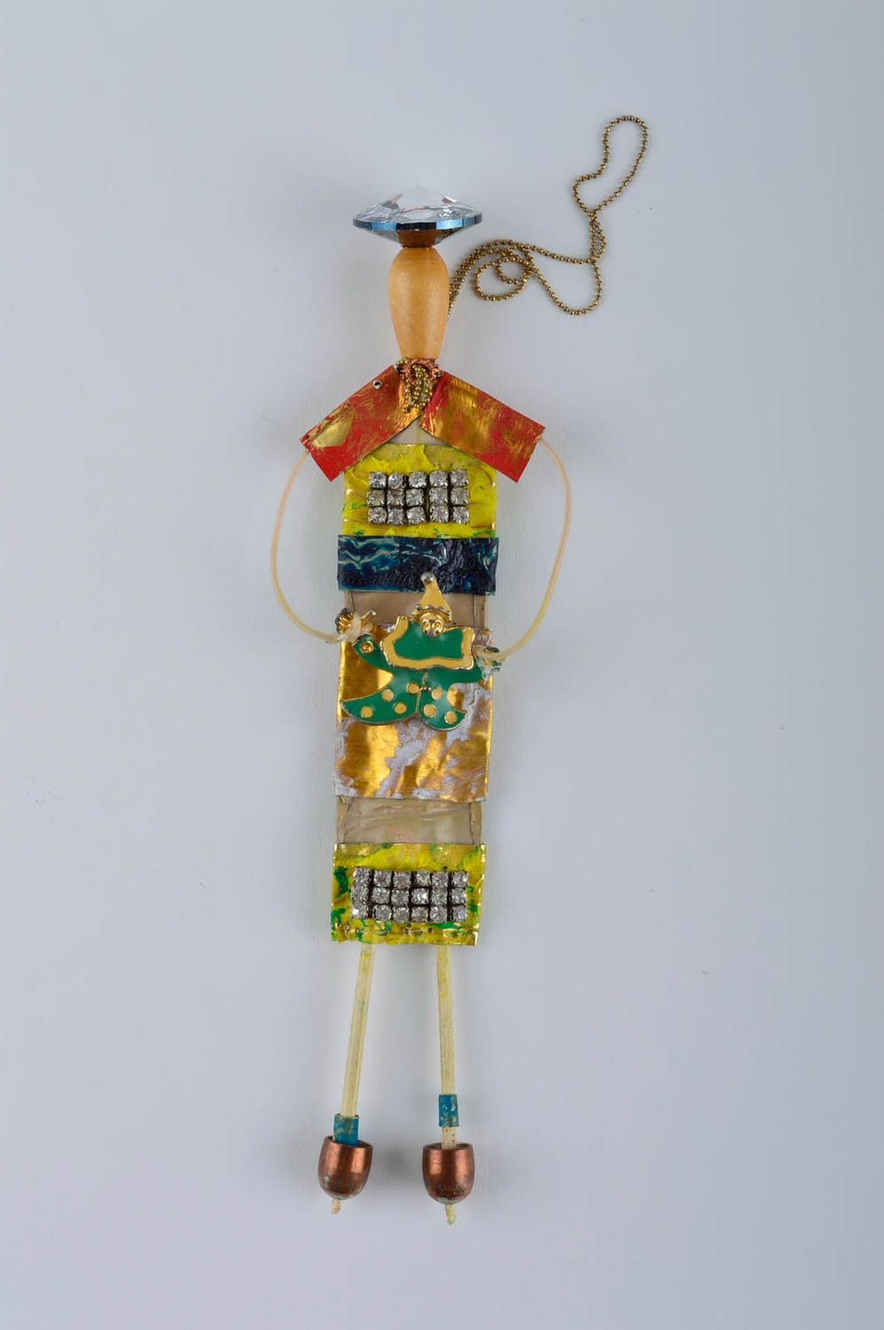 Muñeco de autor hecho a mano inusual juguete decorativo souvenir original foto 2