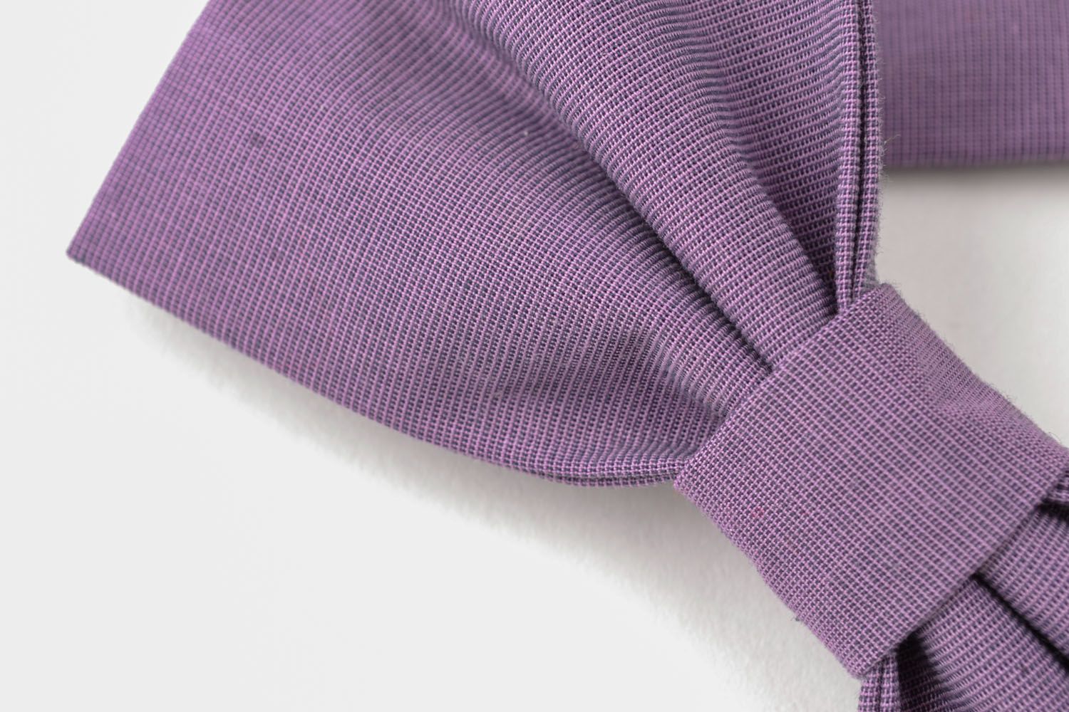 Lavender fabric bow tie photo 4