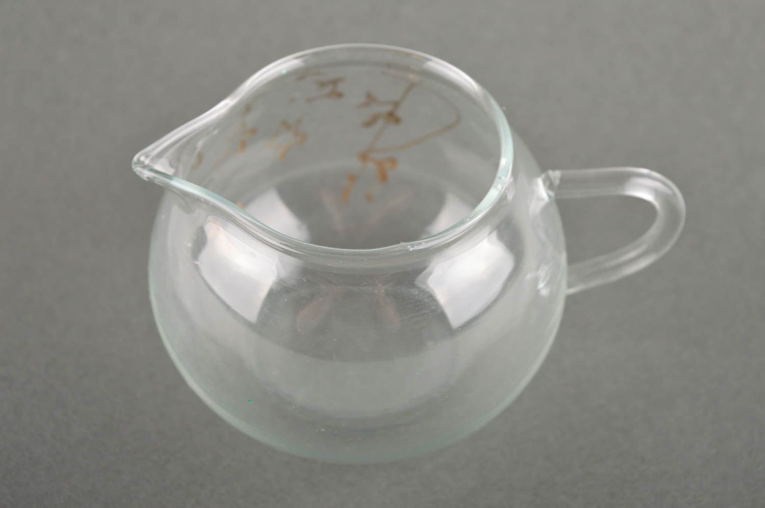 Jarro de cristal hecho a mano recipiente para leche utensilio de cocina foto 2