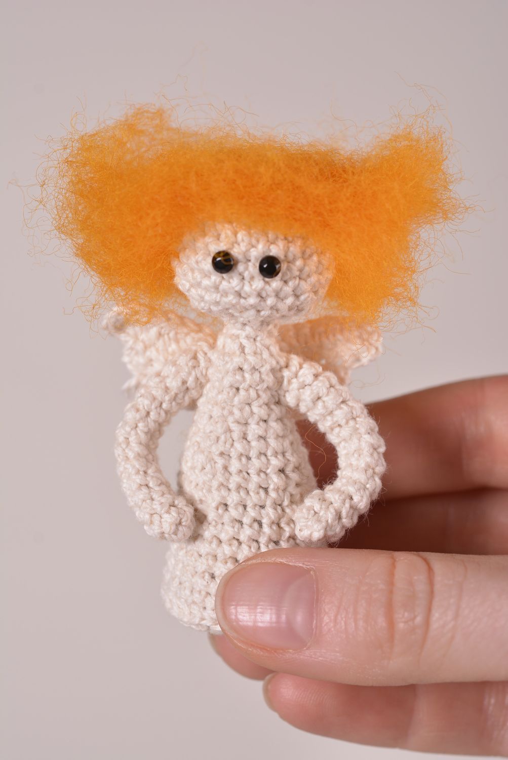 Hand-crochet doll handmade exclusive toys funny doll present for children photo 5