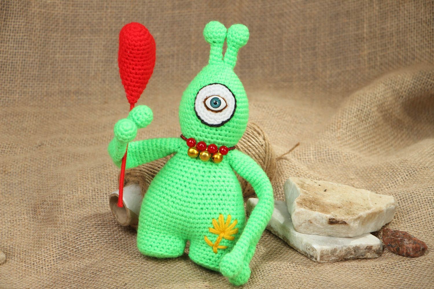 Soft crochet toy Alien photo 5
