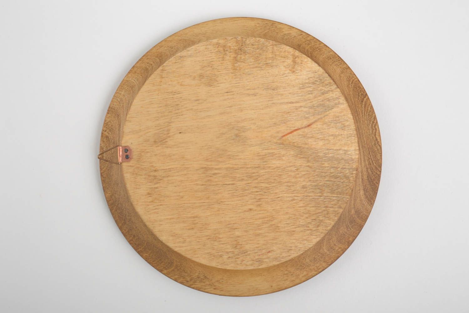 Тарелка настенная декоративная ручной работы красивая тарелка посуда из дерева  фото 3