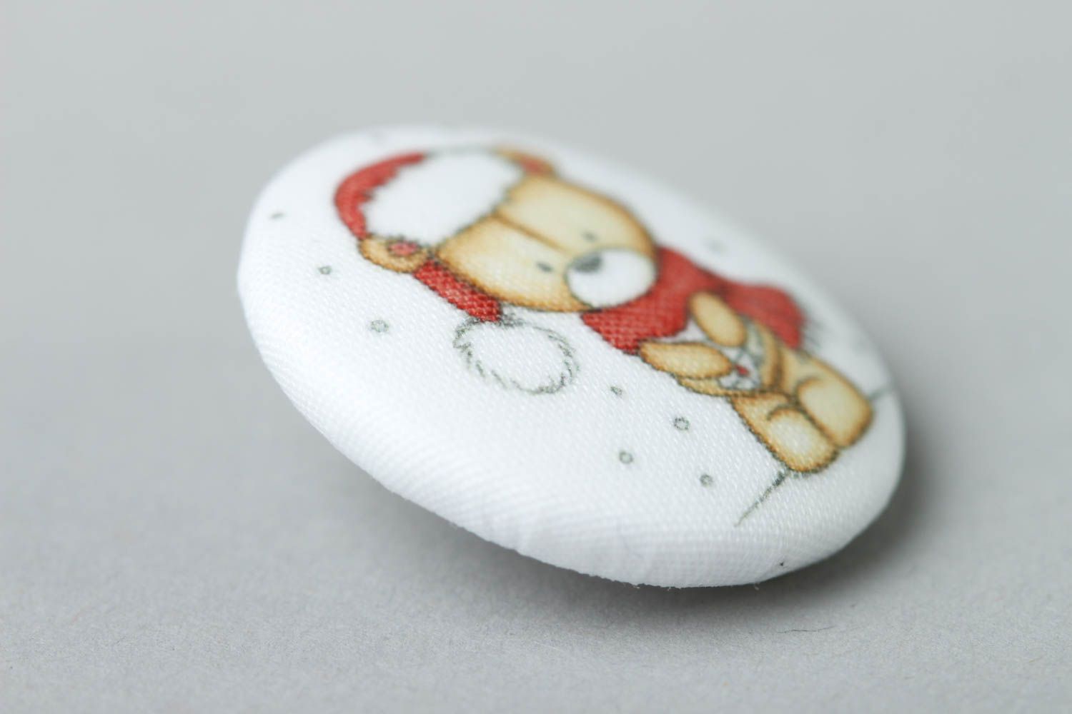 Botón de plástico hehco a mano accesorio para ropa botón infantil Osito navideño foto 2