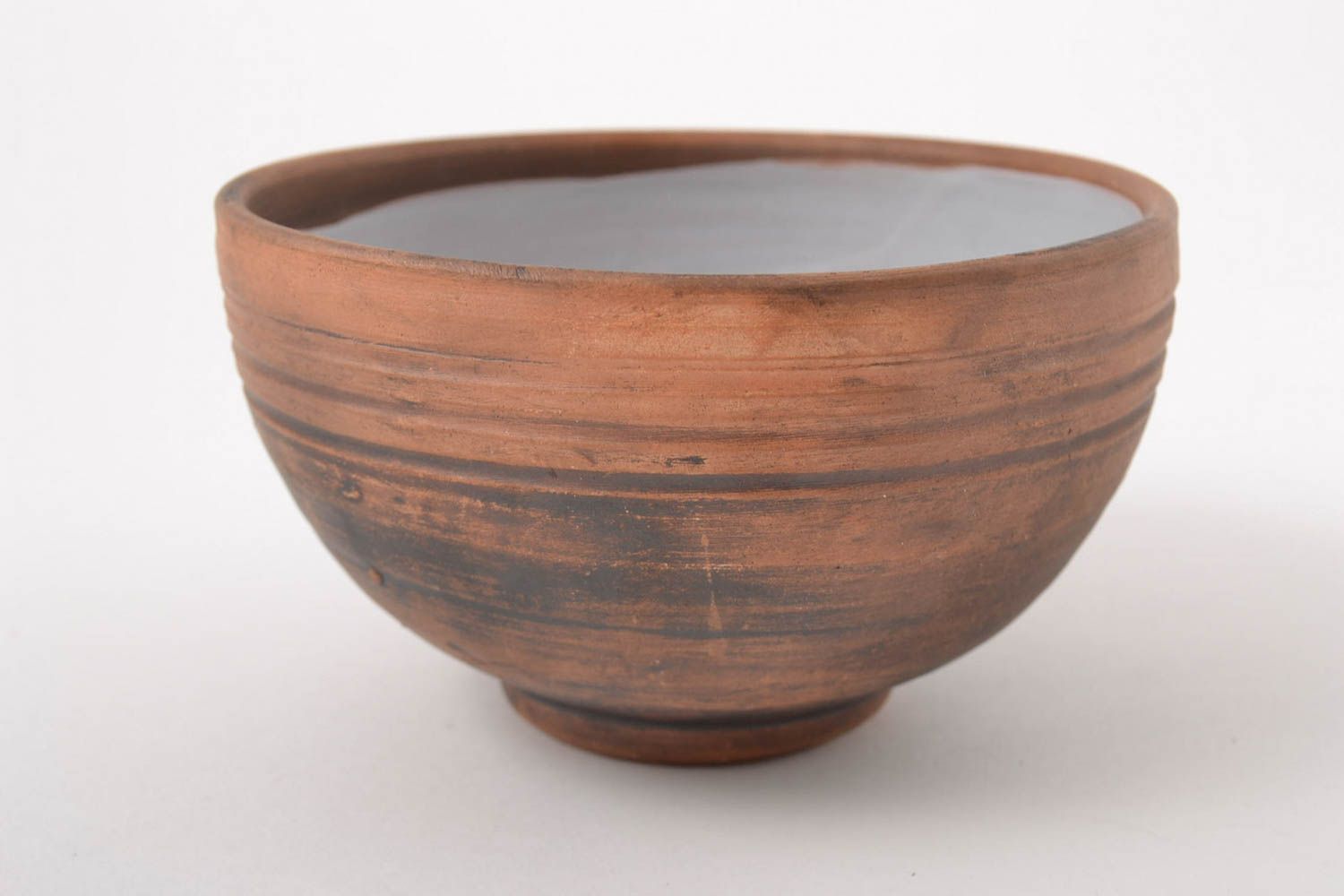Schale aus Ton handgemachte Keramik 400 ml bemalt schön Geschenk für Frauen foto 3