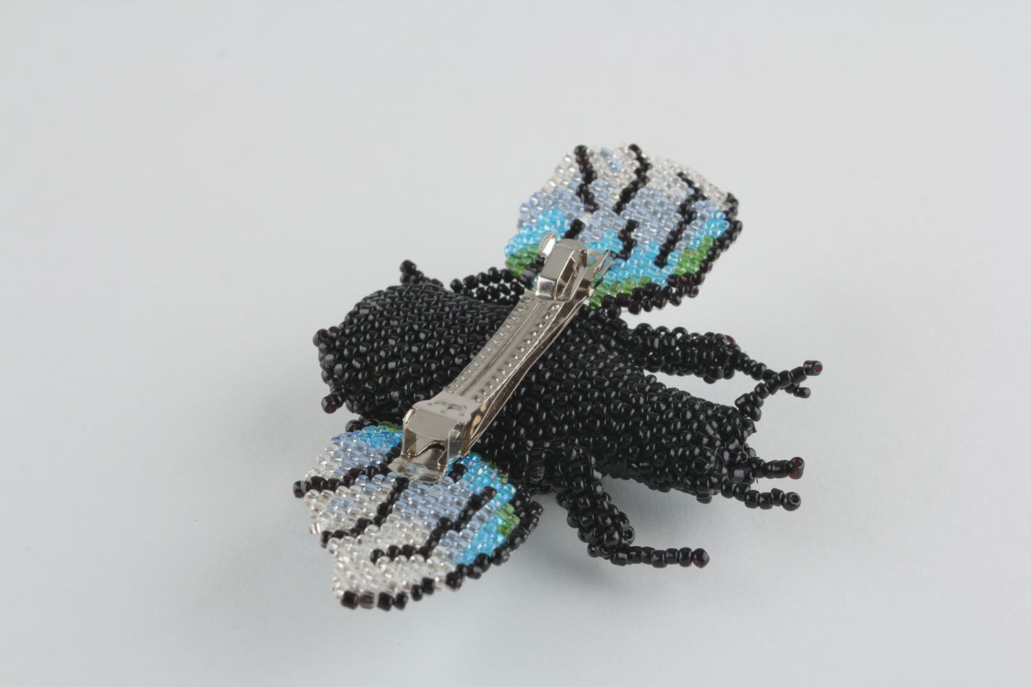 Beaded hairpin in the form of fly photo 4
