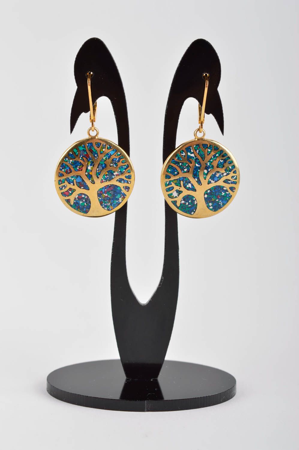 Designer Schmuck handgemachtes stilvolles Accessoire für Frauen Schmuck Ohrringe  foto 2
