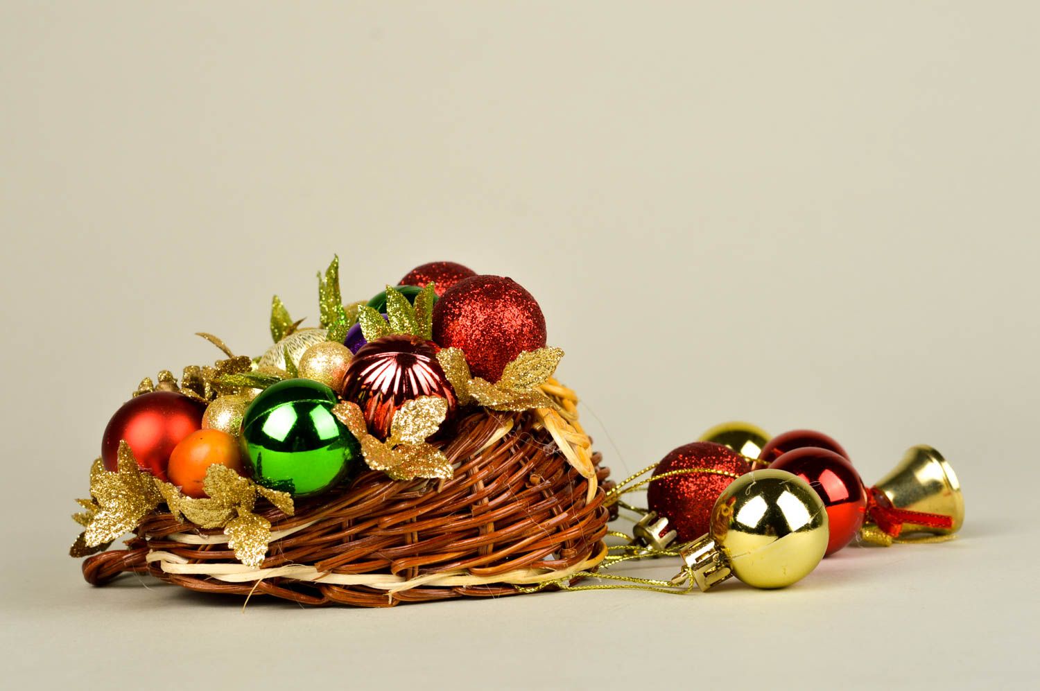 Decoración navideña artesanal elemento decorativo trenzado regalo original foto 2