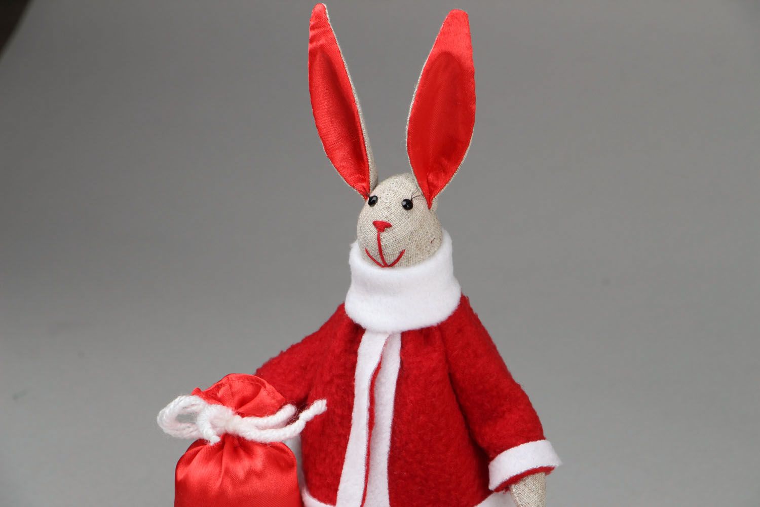 New Year's soft toy Hare photo 2