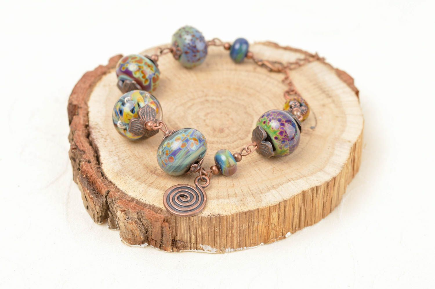 Stylish handmade glass bead bracelet beaded bracelet designs gifts for her photo 1