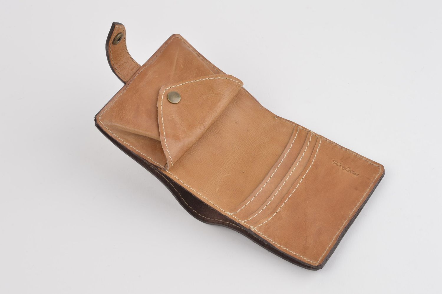 Мужское портмоне handmade кожаный кошелек стильный аксессуар для мужчин фото 3