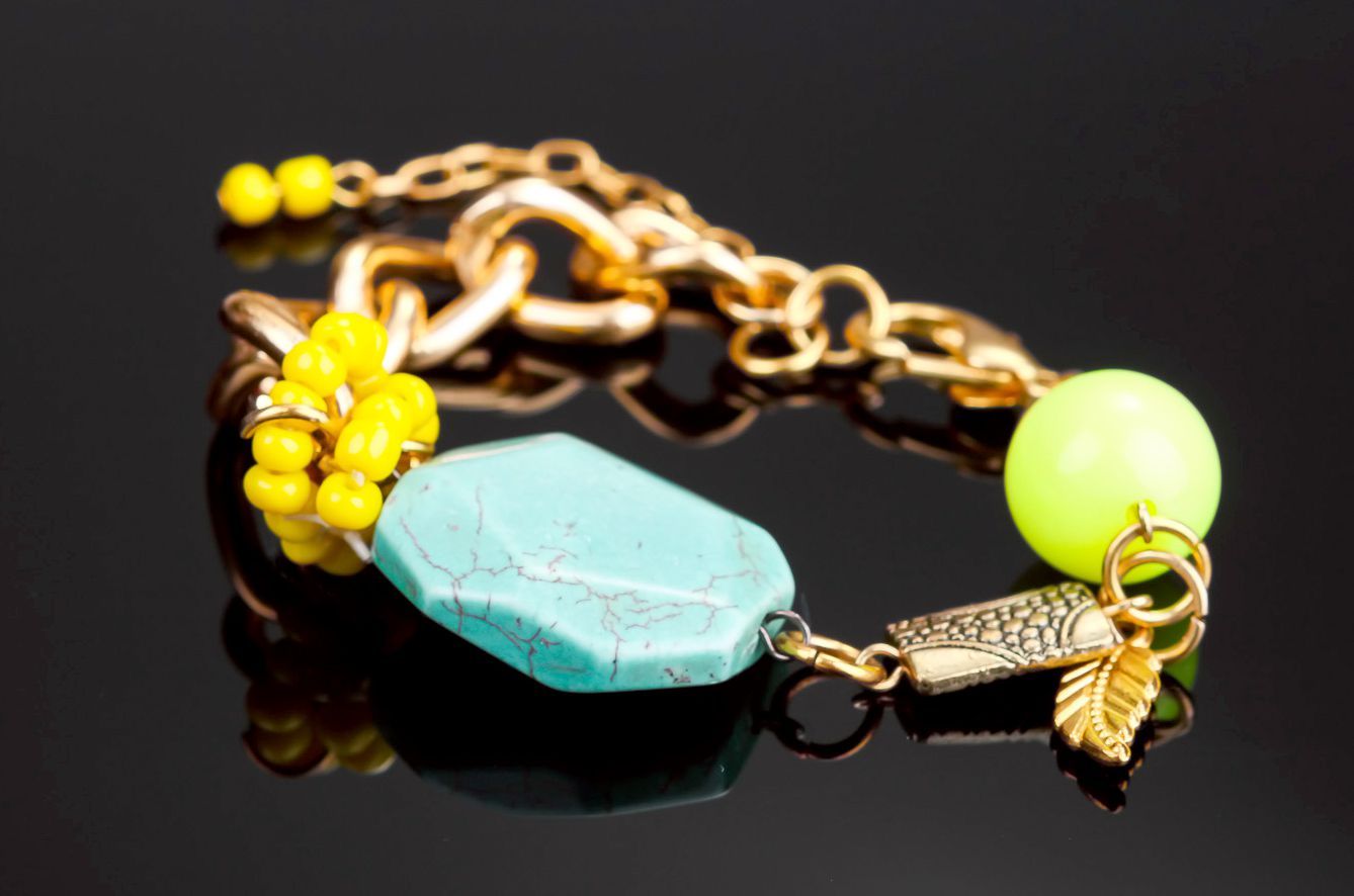Bracelet with turquoise photo 4