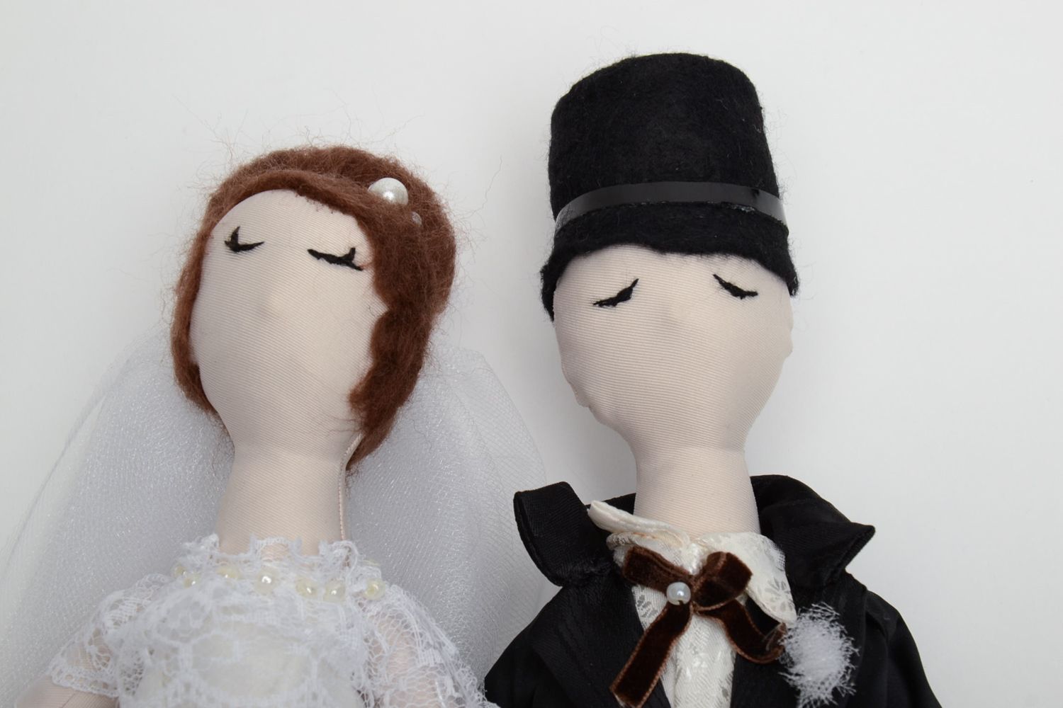 Мягкие куклы свадебные игрушки жених и невеста фото 3