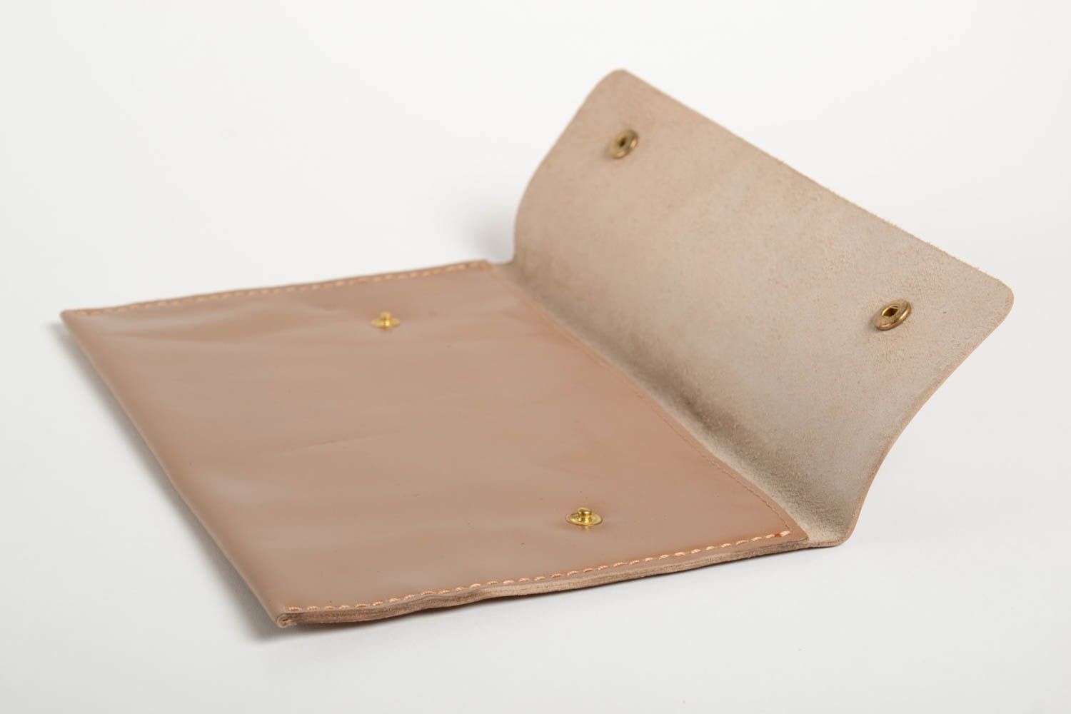 Clutch de mano artesanal bolso de cuero natural accesorio para mujeres foto 2