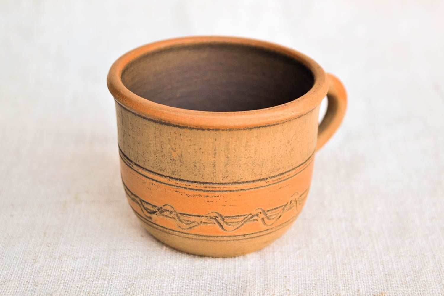 Tasse céramique faite main Mug original Vaisselle design 15 cl peinte à café photo 3